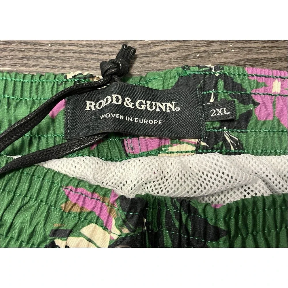 Rodd & Gunn Thunder Glacier Men’s Swim Short Pine Green Sz 2XL NWT MSRP $99.50
